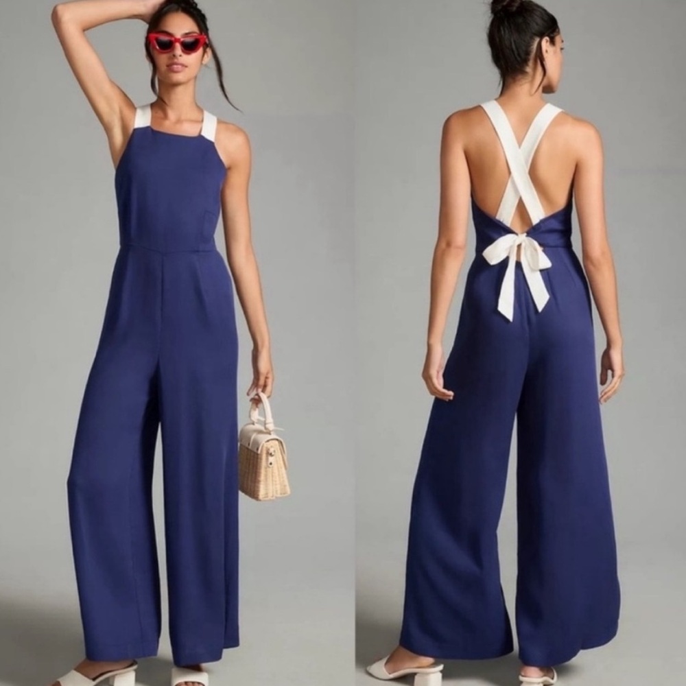 Plenty by Tracy Reese Contrast Strap Jumpsuit